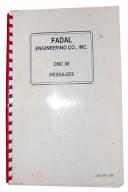 Fadal-Fadal CNC 88 Messages Manual-88-01